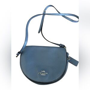 Coach Ellen Stone Pebbled Blue C1432 Crossbody Bag